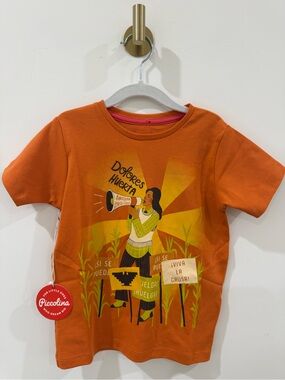 Kids Orange Dolores Huerta Graphic Tee by Piccolina